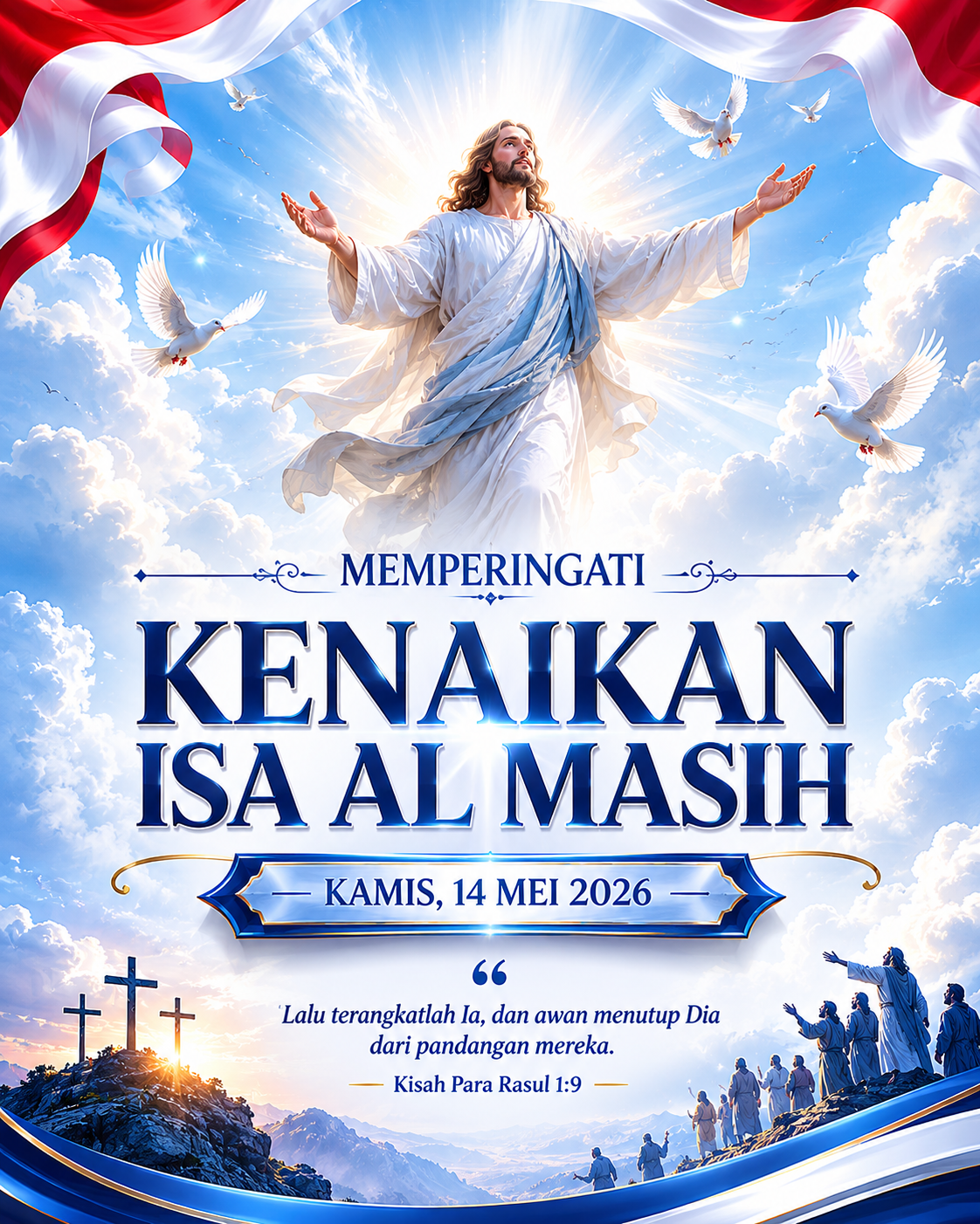 PEMERINTAH DESA SELERONG MENGUCAPKAN : SELAMAT MEMPERINGATI KENAIKAN ISA AL MASIH TAHUN 2026