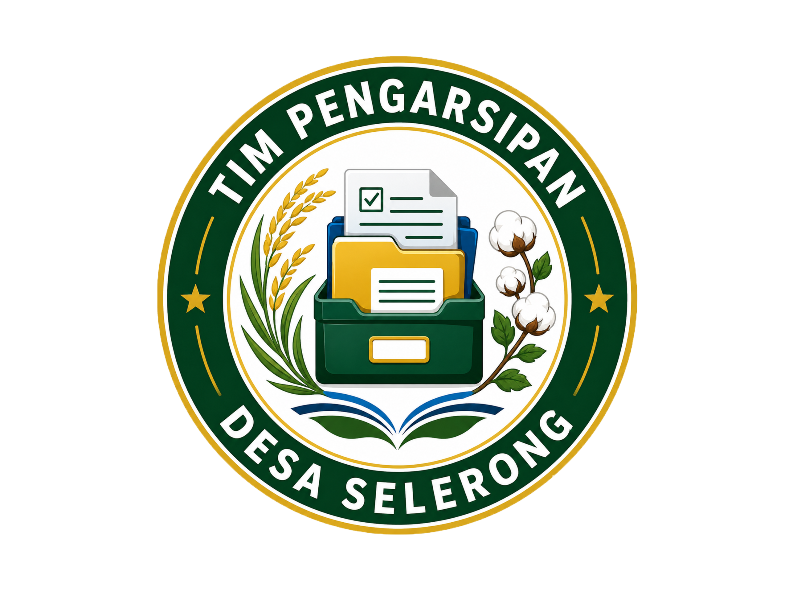 LOGO TIM PENGARSIPAN DESA SELERONG KEC. SEBULU